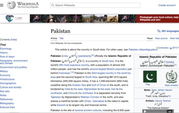 Pakistan blocks Wikipedia over ‘sacrilegious’ content