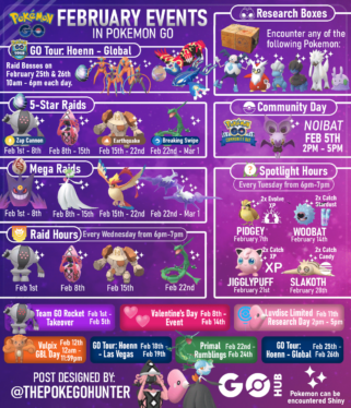 Pokémon GO: All February 2023 Events & Rewards