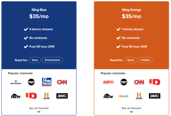 Sling Orange: what is it, how much does it cost, and what’s available to watch?