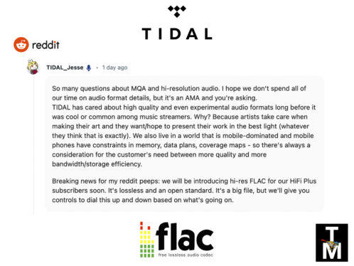 Tidal begins its rollout of hi-res lossless audio