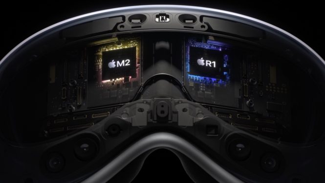 To reduce motion sickness in VR, Apple developed new R1 chip
