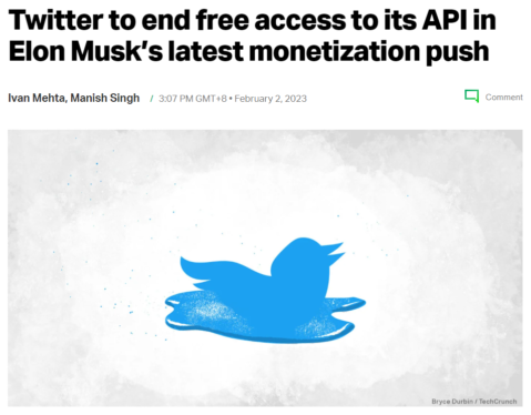 Twitter to end free access to API in Elon Musk’s latest monetization push