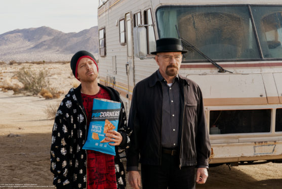 Watch Bryan Cranston And Aaron Paul Revive Their Breaking Bad Characters For PopCorners’ Super Bowl Commercial