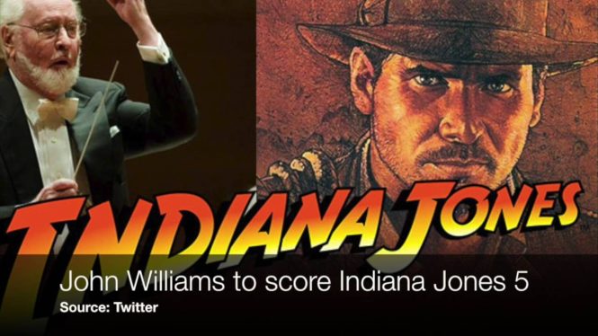 Watch John Williams Score the New Indiana Jones Film