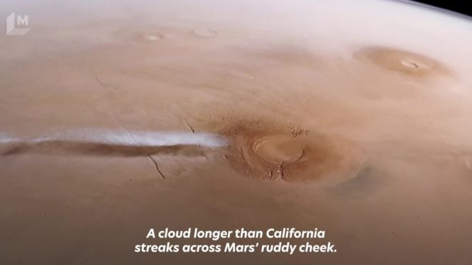 What is that California-sized cloud on Mars?