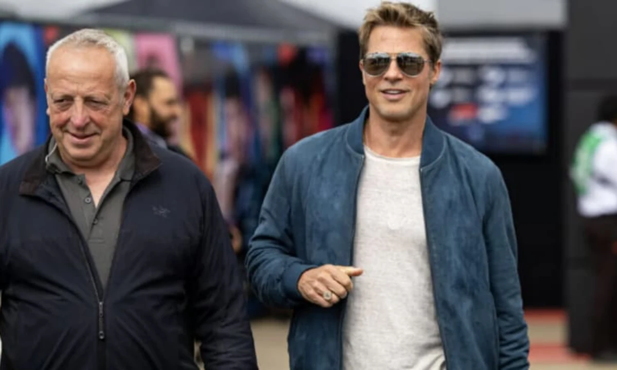 Brad Pitt takes the wheel at Silverstone GP, shooting F1 movie