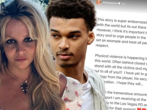 Britney Spears Speaks Out After Victor Wembanyama Incident: ‘Physical Violence Is Happening Too Much’