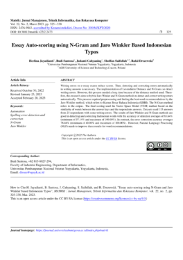 Building a Small Language Model (SLM) With the Jaro-Winkler Algorithm To Improve and Enhance Spelling Errors