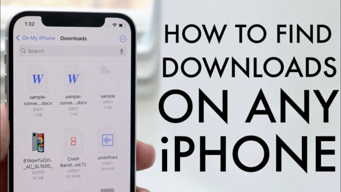 How to find downloaded files on an iPhone or Android phone