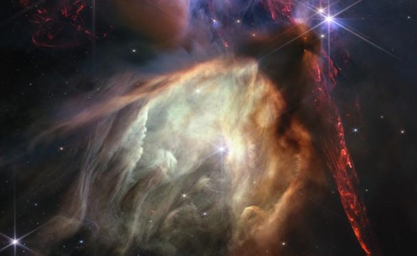 James Webb telescope marks first anniversary with an image of a nearby stellar nursery