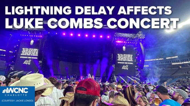 Luke Combs Stadium Show in Charlotte Paused Due to Lightning Storm