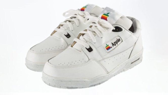 These Apple sneakers are rare and pricey, and very 1990s