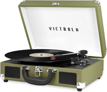 This stylish victrola Bluetooth record player is $81 off for Prime Day