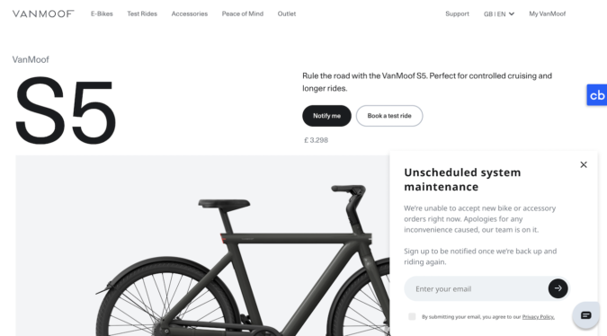Van-oof! E-bike startup VanMoof, unable to pay bills, files for payment deferment in Holland
