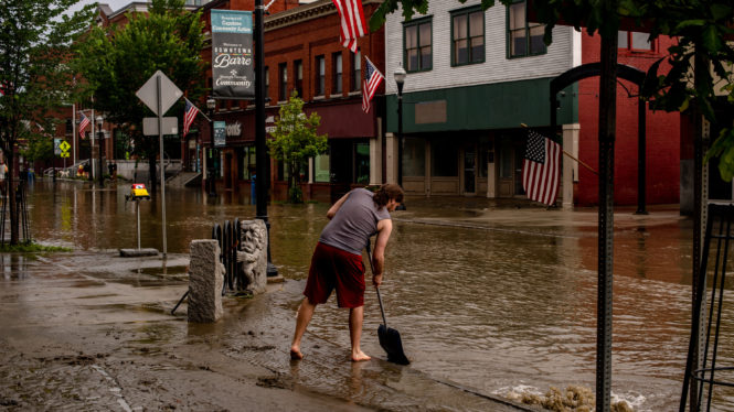 Vermont Floods Show U.S. Lags in Adapting to Climate Change