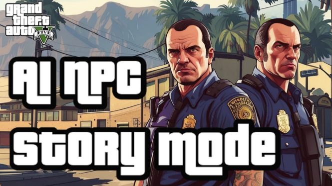 A new Grand Theft Auto V mod features a cast of AI-voiced NPCs