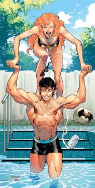 Nightwing and Batgirl Go Sun’s Out, Guns Out in DC’s G’nort’s Swimsuit Edition