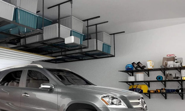 Organize your garage with this overhead storage rack, 39% off today at Amazon