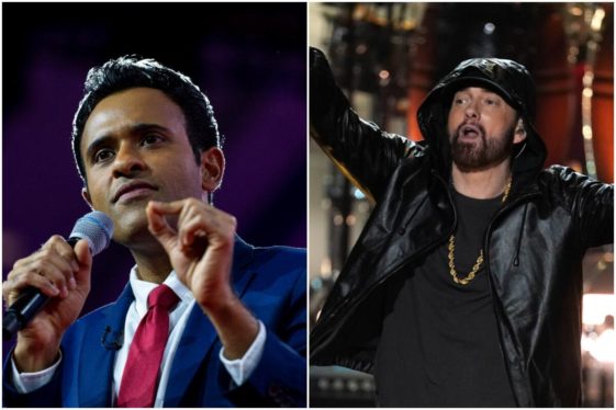 Republican Candidate Vivek Ramaswamy Shades Eminem After Cease & Desist