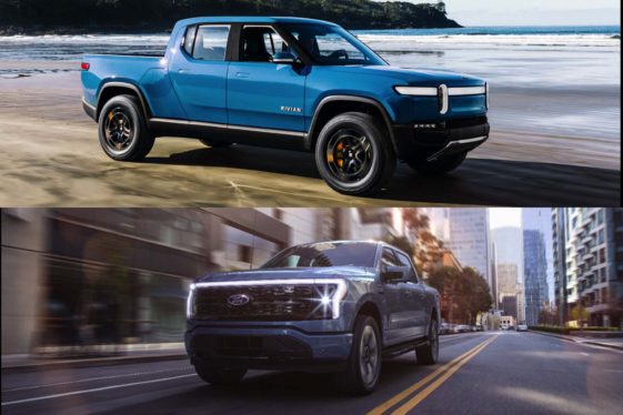 Rivian R1T vs. Ford F-150 Lighting: electric pickup face-off