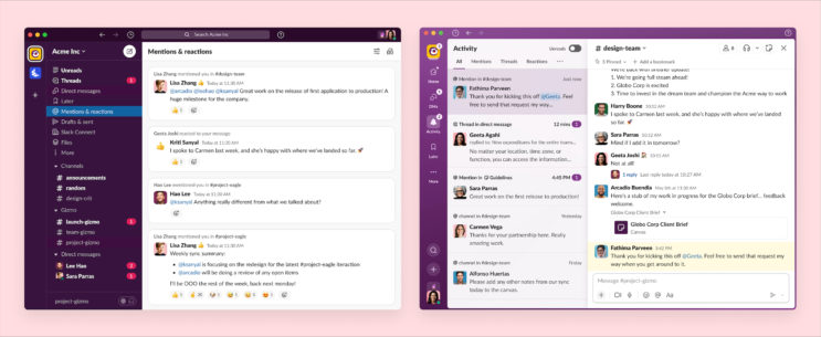 Slack gets interface makeover with a more unified approach including dedicated DMs