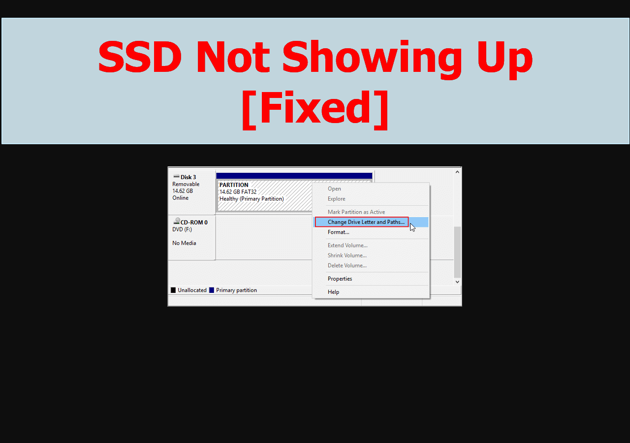 SSD not showing up in Windows? Here are some easy fixes