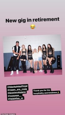 Tom Brady & His Daughter Pose for Photo With BLACKPINK: ‘New Gig In Retirement’