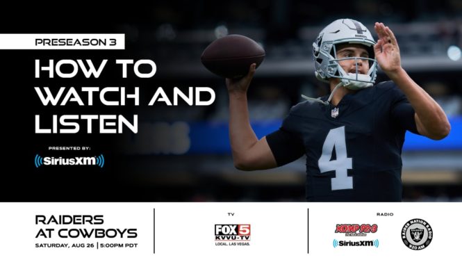 Where to watch Raiders vs. Cowboys: live stream NFL preseason games