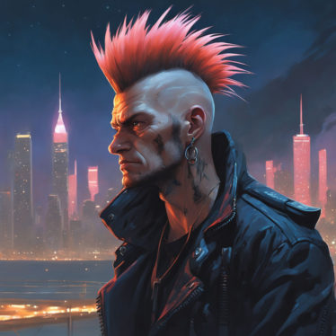 Breaking Bad’s Walter White Imagined As A Punk With A Giant Pink Mohawk In Digital Art