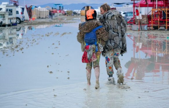 Burning Man 2023: Attendees Still Stranded in Rain and Mud, One Death Reported