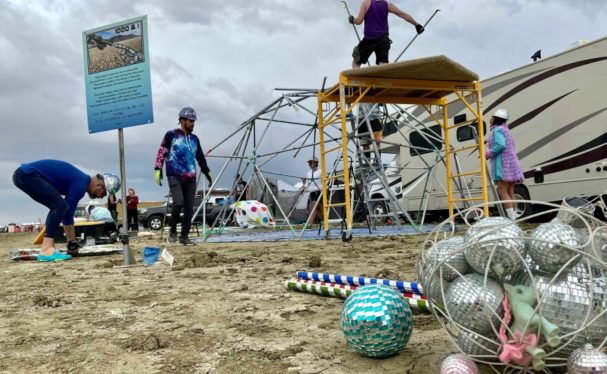 Burning Man Attendees Begin to Leave After Being Stranded in Muddy Nevada Desert