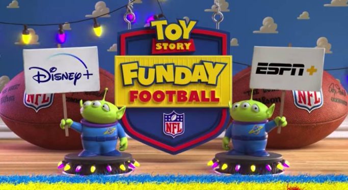 Disney+ and ESPN+ will host an animated, ‘Toy Story’-themed NFL game on Oct. 1