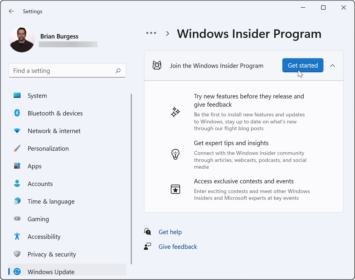 How to join the Windows Insider program