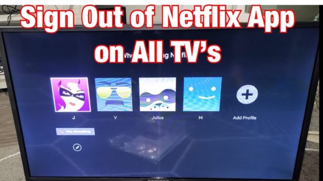 How to log out of Netflix on a smart TV