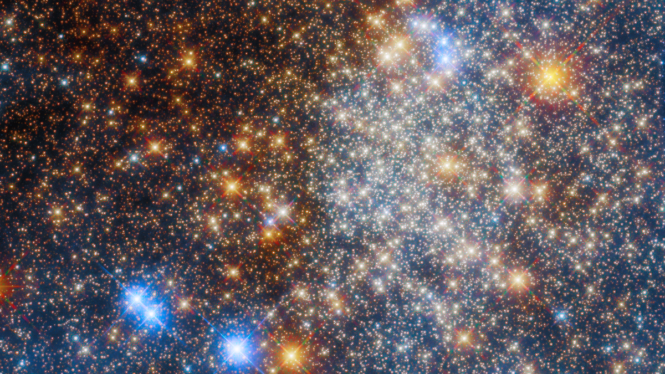 Hundreds of Thousands of Stars Shine in New Hubble Space Telescope Image