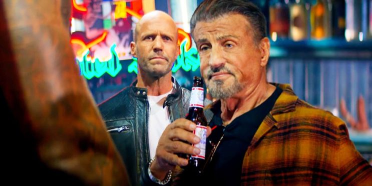 Jason Statham & Sylvester Stallone Team Up For A Bar Fight In Expendables 4 Clip