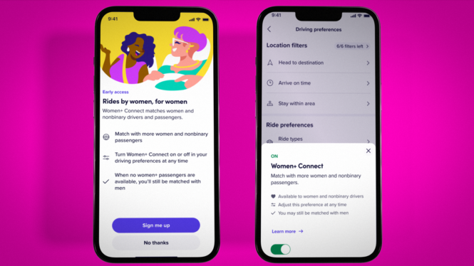 Lyft Can Now Connect Women and Nonbinary Passengers With Drivers of the Same Gender