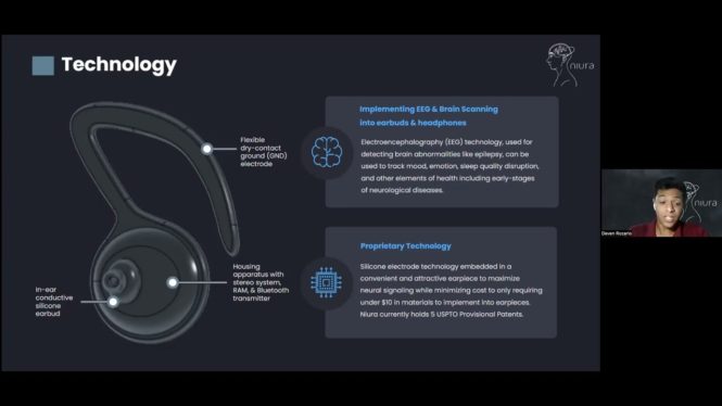 Niura’s EEG-implemented earbuds scan your brain health and recommend music to your mood