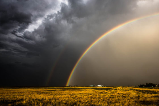 Rainbow or storm?