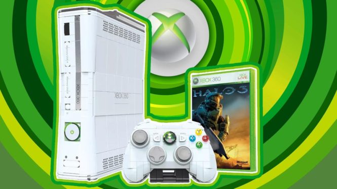 Rebuild your own nostalgia with this detailed Xbox 360 toy set