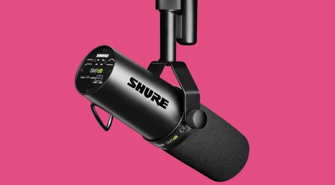 Shure hid a preamp inside its latest SM7dB microphone