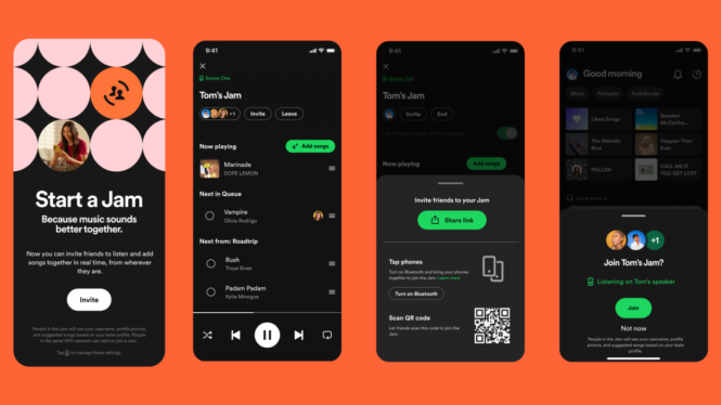 Spotify’s new Jam features lets you listen to playlists with friends