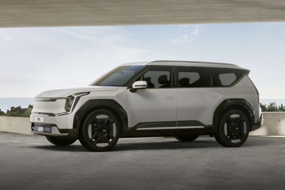The three-row Kia EV9 SUV will cost $54,900, on sale later this year