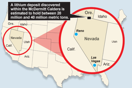 World’s largest lithium deposit may have been discovered inside a U.S. volcano