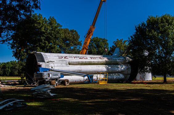 Apollo artifacts: NASA salvages parts from Alabama’s rest stop Saturn IB rocket