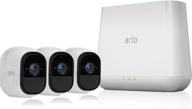 Arlo 3-camera home surveillance system with night vision is $300 off