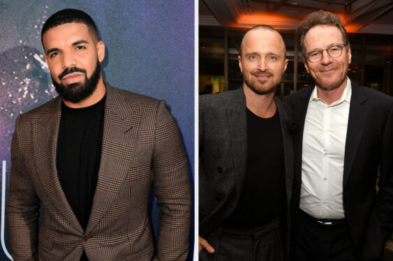 Drake Broke Bad at His Birthday Party With Celeb Bartenders Aaron Paul & Bryan Cranston