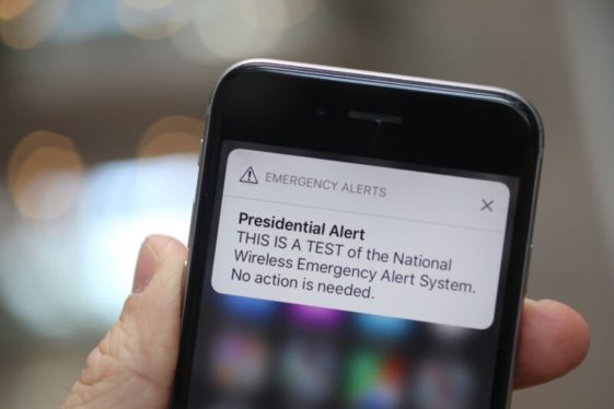 Emergency alert test to hit all cell phones, TVs, and radios at 2:20 pm ET today