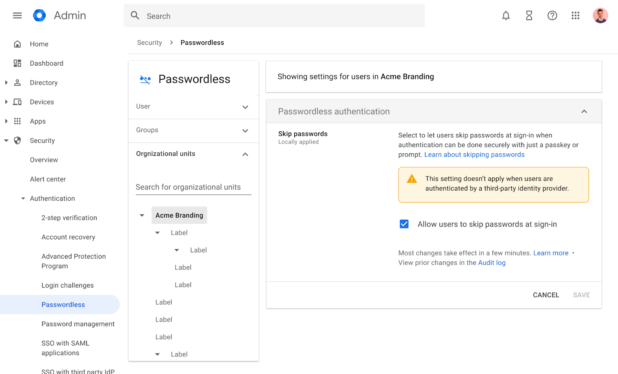 Google makes passkeys the default sign-in method for all users