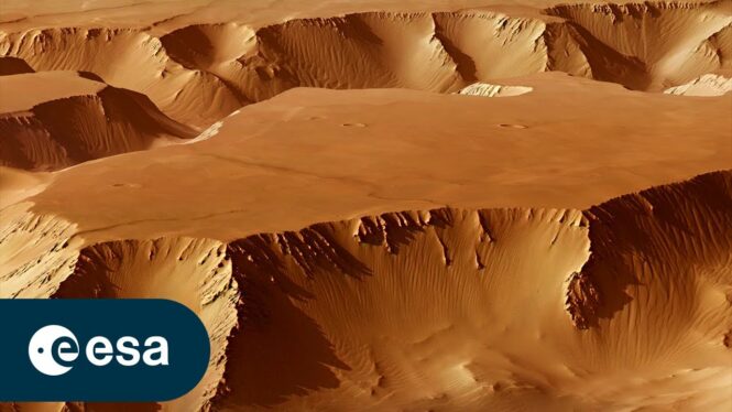 Mars flyover video shows a stunning network of valleys